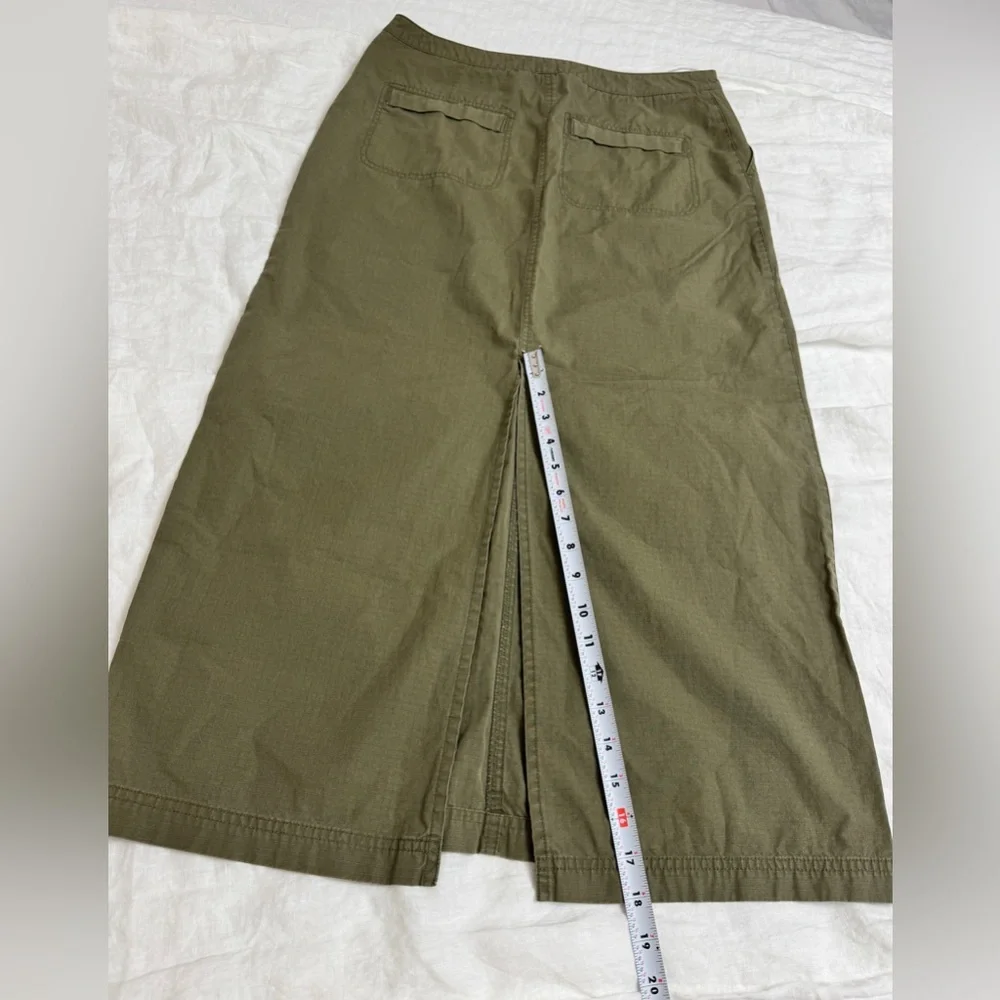 Vintage Rare 90’s Ralph Lauren Maxi Cargo Skirt 100% Cotton Utility Grunge Sz 12